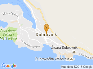 map of Srebreno, Hotel Sheraton