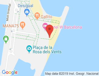 map of W Barcelona
