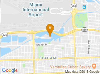 map of Hilton Miami Airport