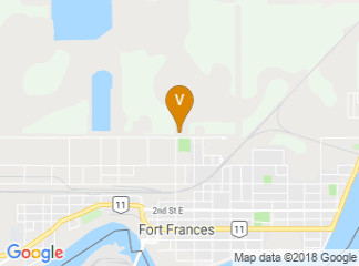 map of Fort Frances Curling Club