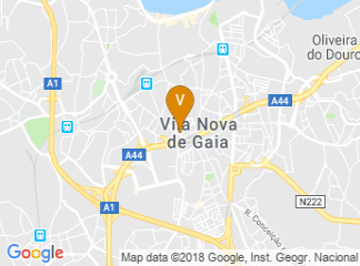 map of Holiday Inn Porto Gaia
