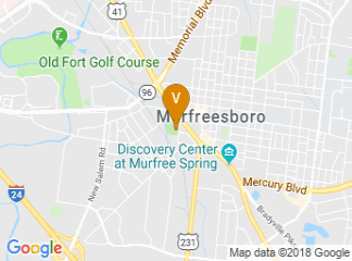 map of Murfreesboro Cannonsburgh