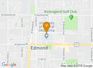 map of University of Central Oklahoma