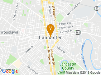 map of Downtown Lancaster