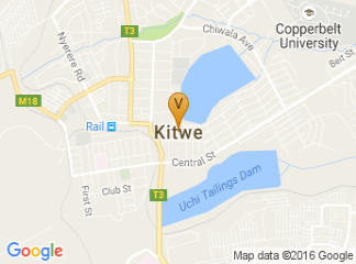 map of Kitwe Showgrounds