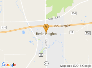 map of Berlin Heights Route 61