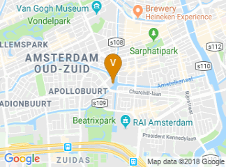 map of Apollo Hotel Amsterdam