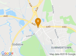 map of Jurys Inn Oxford
