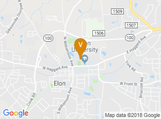 map of Elon University
