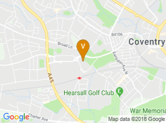 map of Village Hotel Coventry