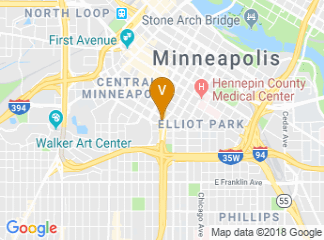 map of Hilton Garden Inn Minneapolis Downtown