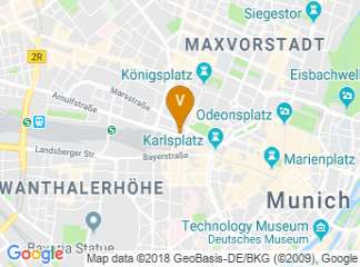 map of Hotel NH Munchen Deutscher Kaiser