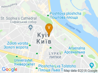 map of Hotel Khreschatyk Kiev