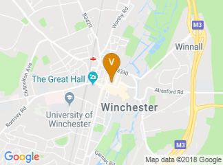 map of Winchester Royal Hotel