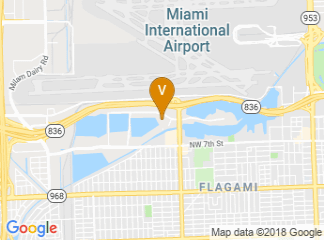map of Pullman Miami Airport Hotel