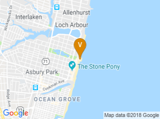 map of Asbury Park Convention Hall
