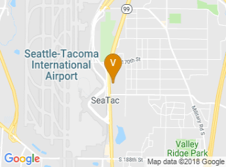 map of Crowne Plaza Seattle Airport