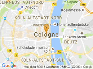 map of Park Inn by Radisson Köln City West