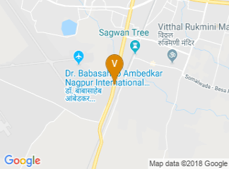 map of The Pride Hotel Nagpur