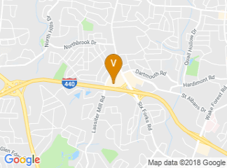 map of Renaissance Raleigh North Hills Hotel