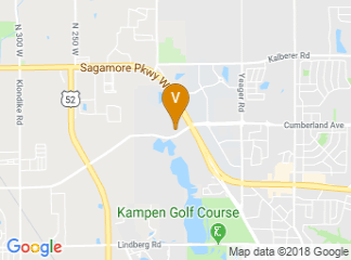 map of Four Points by Sheraton West Lafayette