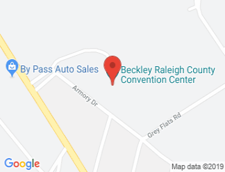 map of Beckley Raleigh County Convention Center