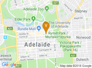 map of Crowne Plaza Adelaide