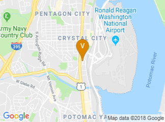map of Courtyard by Marriott Arlington Crystal City/Reagan National Airport