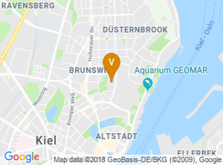 map of Kieler Gelehrtenschule