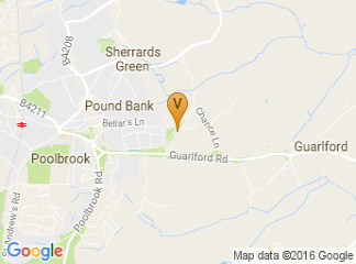 map of Powick Village Hall