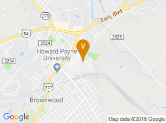 map of Brownwood Coliseum