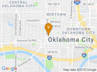 map of 21c Museum Hotel Oklahoma City