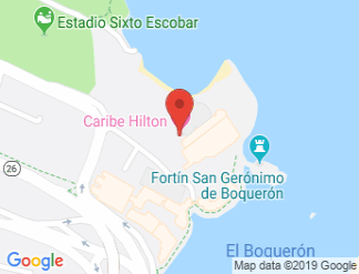 map of Caribe Hilton
