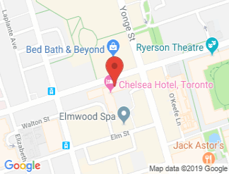 map of Chelsea Hotel, Toronto