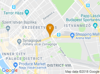 map of Hotel Hungaria City Center