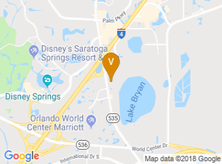 map of Holiday Inn Resorts Orlando Lake Buena Vista