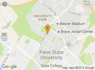 map of Penn Stater Hotel