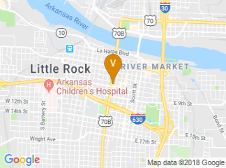 map of La Quinta Inn & Suites Downtown Conference Center