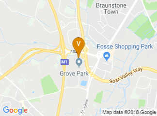 map of Leicester Marriott Hotel
