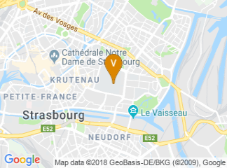 map of Strasbourg University