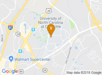 map of University of North Carolina at Charlotte