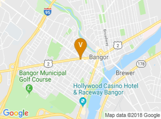 map of Bangor Elks Club