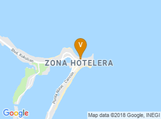 map of Grand Fiesta Americana Coral Beach Cancun