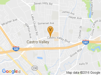 map of Castro Valley Blvd
