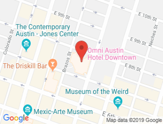 map of Omni Austin Hotel Downtown
