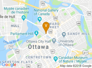map of Fairmont Chateau Laurier Ottawa