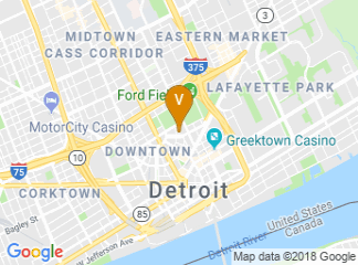 map of Detroit Athletic Club