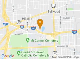 map of Best Western Plus Chicago Hillside