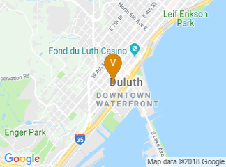 map of Holiday Inn Duluth-Downtown