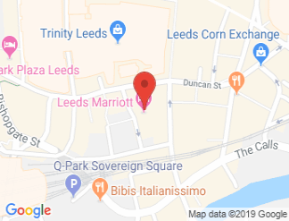 map of Leeds Marriott Hotel
